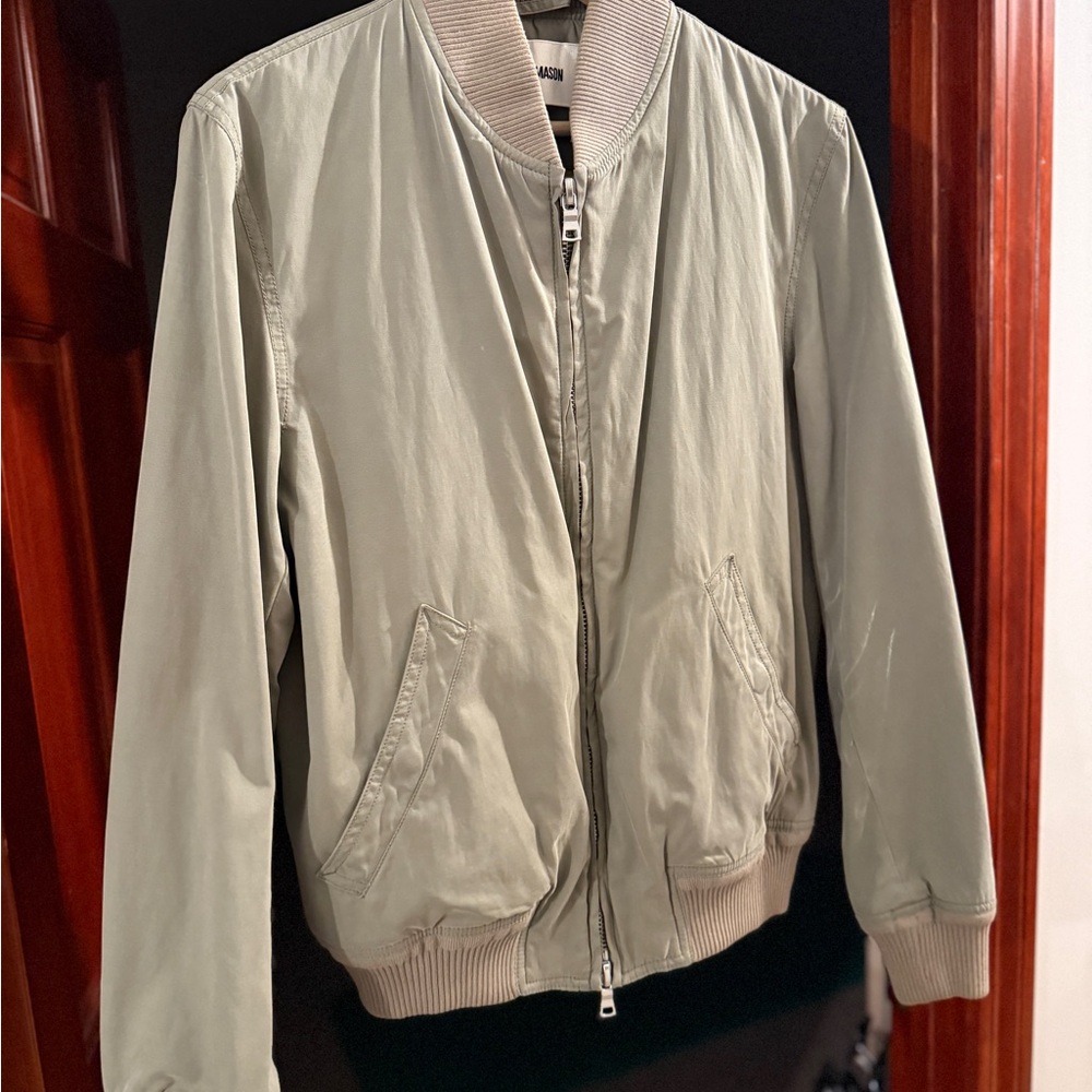 Buck Mason Olive Green Bomber Jacket